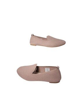 Danskin Womens Vegan Knit Loafers Beige US Size 6 Lightweight Slip-On Flats Casu